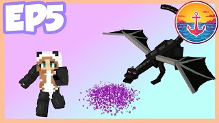 I Battled The Deadliest Dragons | Minecraft Skyblock Let's Play Episode 5 (Bedrock/Java Server IP)