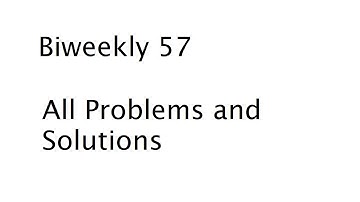Biweekly 57 Leetcode Contest Problems 1-4 Solutions