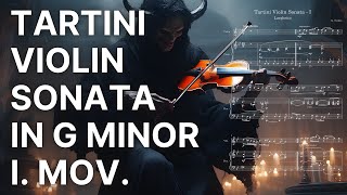 Tartini: Violin Sonata in G Minor - I. Larghetto (with repeats) / Full Notation