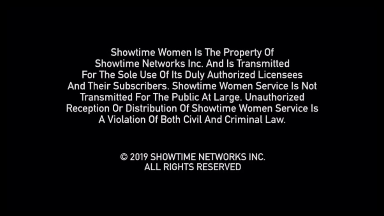 SHOWTIME Women "SHO W" Feature Presentation bumper / copyright notice / TV14 rating screen