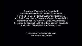 SHOWTIME Women "SHO W" Feature Presentation bumper / copyright notice / TV-14 rating screen (2019)