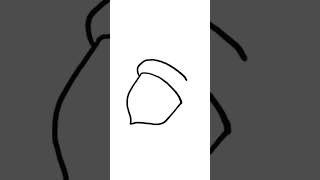 A..... Acorn. Drawing for Kids.