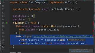 Integating an Angular component with a RESTful Node JS server cs4550 sp20 12108