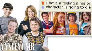 'Stranger Things' Fan Theories with Joe Keery, Natalia Dyer, Maya Hawke \& Joseph Quinn | Vanity Fair