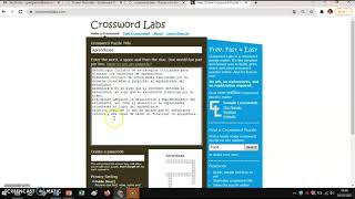 Videotutorial Crossword Labs