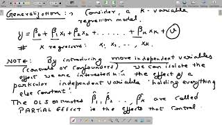 Multiple Regression Model Video-1 | Wooldridge Chapter 3 | Econometrics | Undergraduate Economics