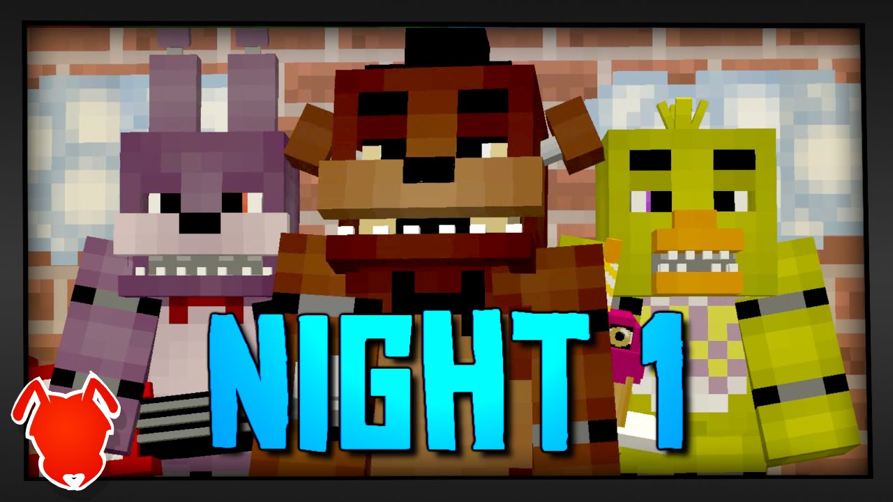 Mine Nights At Freddy S Night 1 Fnaf Minecraft Roleplay Youtube - fanf 1 roleplay roblox youtube