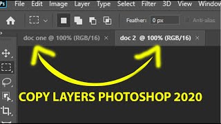 how to copy layers from one document to another document Adobe Photoshop 2022 screenshot 5