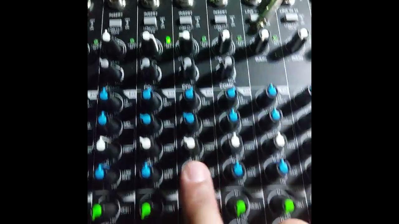 How to Set Gain in Mixer Mackie Pro Fx16v3 YouTube