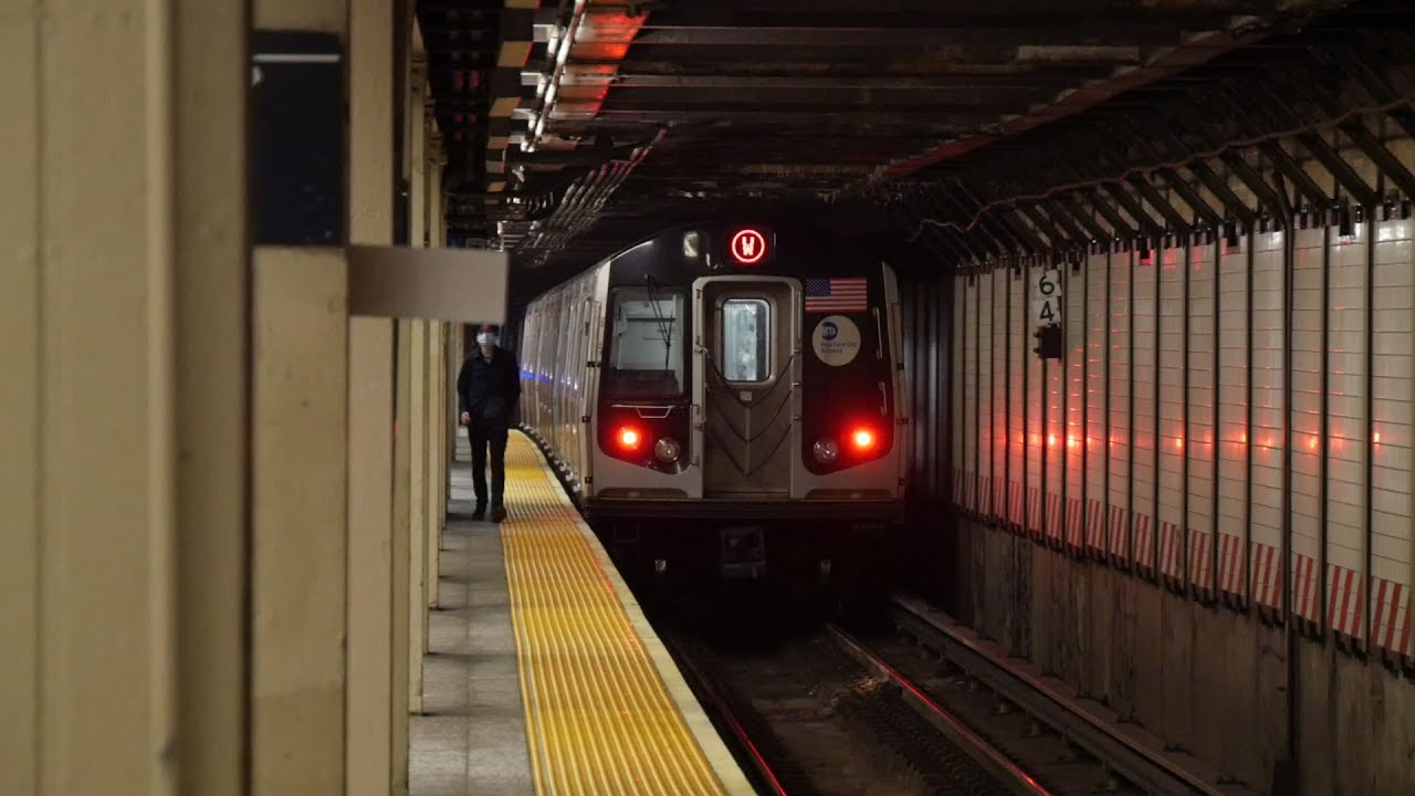 Whitehall R Train MTA NYCT Subway: Whitehall St Bound R160B Alstom W Train @ 57 St-7 Ave ...