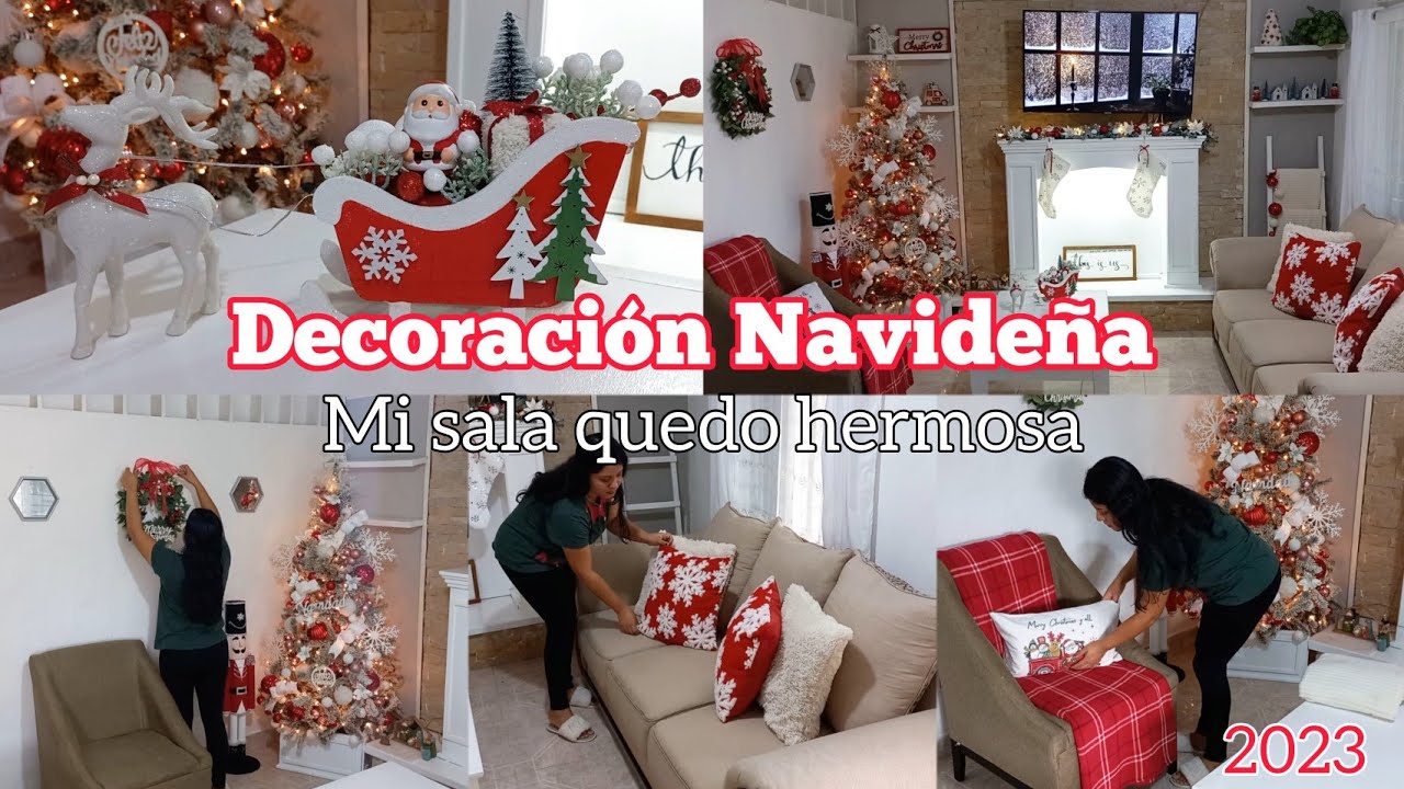 Navidad de en sueño🎅||Decore mi sala Navideña🎄||Manualidades fáciles✅