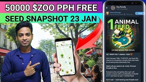 SEED AIRDROP SNAPSHOT DATE | 50000 $ZOO PPH FREE | SEED WITHDRAW TO EXCHANGE | #seed @CryptoSanjit