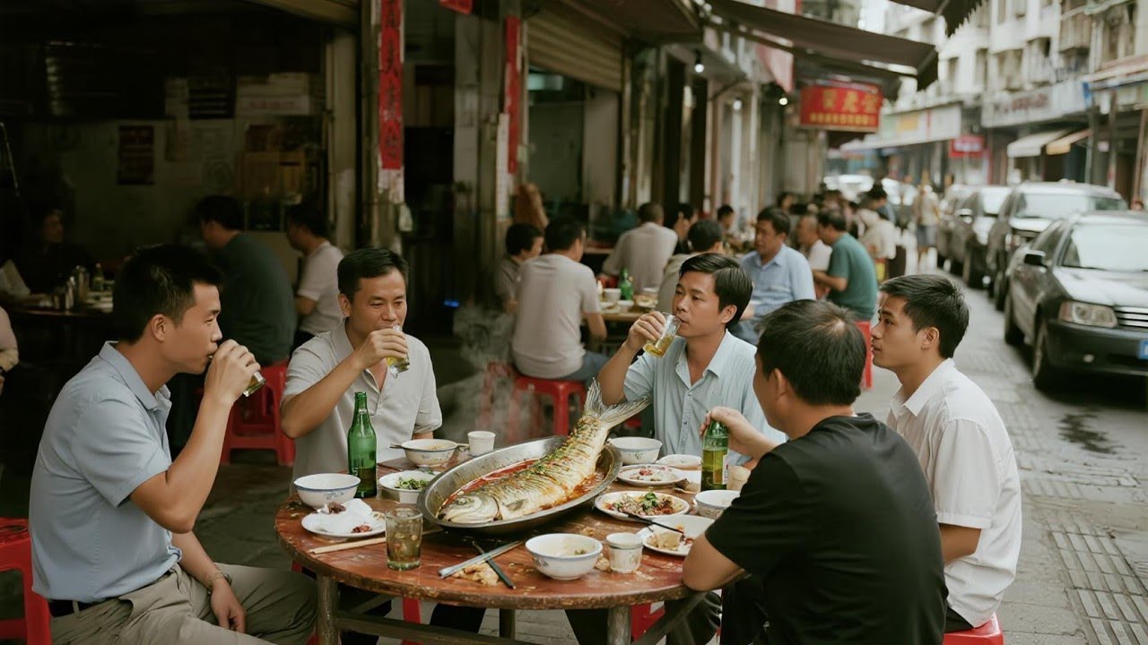 湖南湘潭水煮活鱼，野生花鲢鱼一条70块，高汤炖煮、紫苏和小米辣是关键【舟小九】