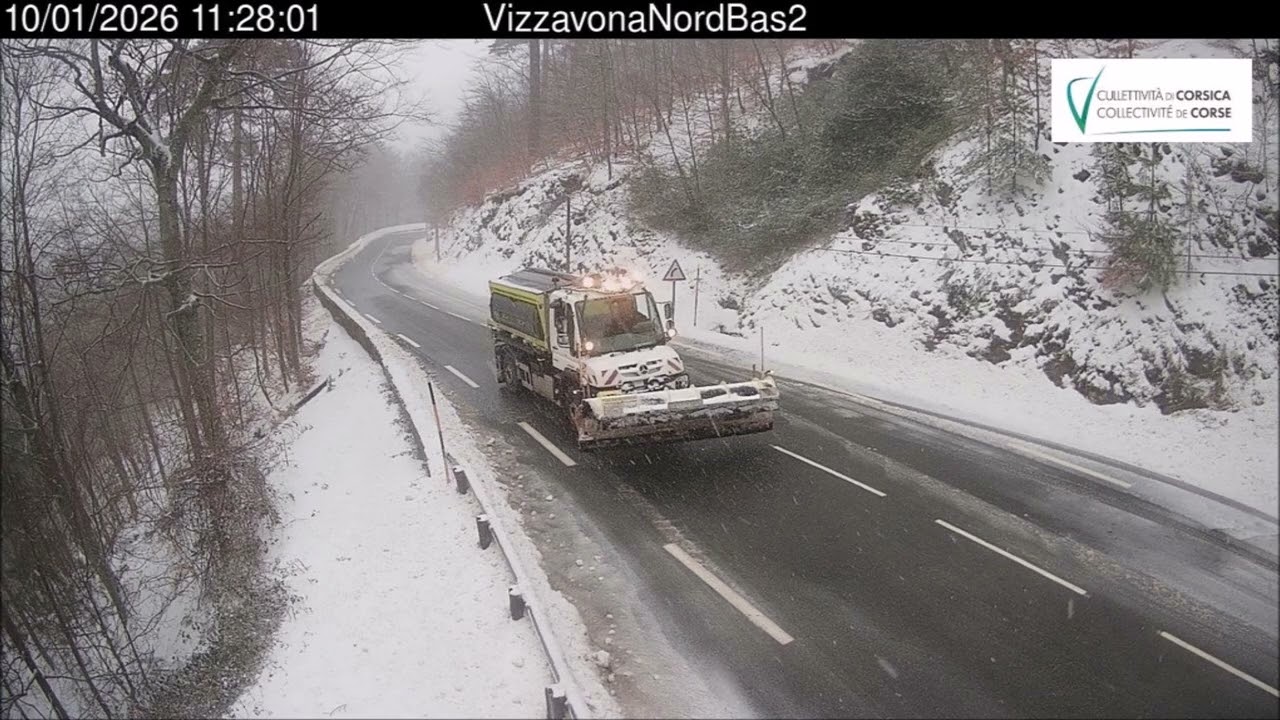Paysages enneigés de la Corse samedi 10 janvier 2026