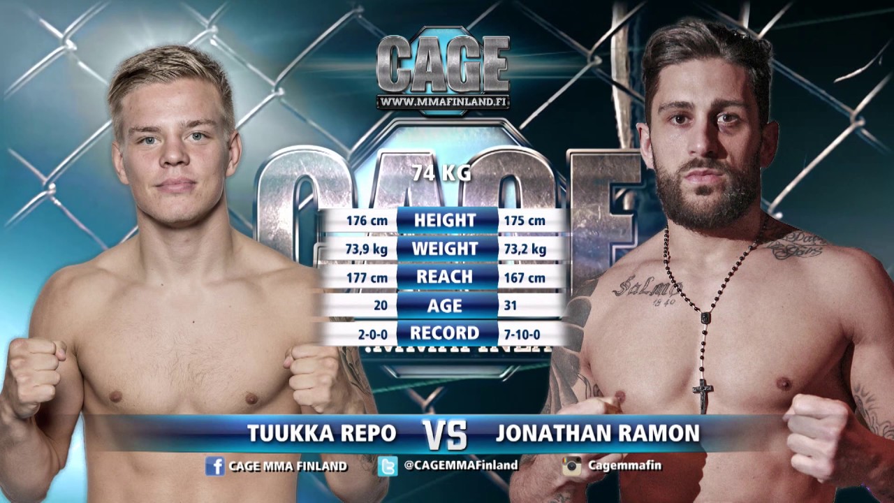 CAGE 37: Tuukka Repo vs Jonathan Ramon - Full Fight