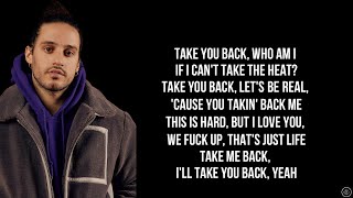 Russ \& Kehlani - TAKE YOU BACK (Lyrics)