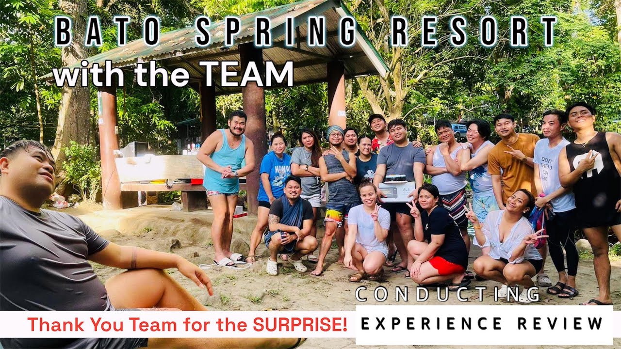 I'm back in BATO SPRING RESORT with the TEAM! and Conducting Experience ...