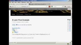 WordPress Tutorial - How to Add a Google Plus Button In Your Post in WordPress