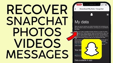 How to Recover Snapchat Photo Videos and Messages 2022