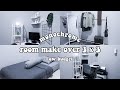 MAKEOVER KAMAR 3x3 LOW BUDGET MONOCHROME | Extreme Room Makeover Indonesia