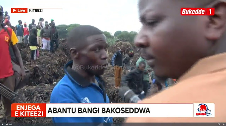 Kasasiro abuutikidde abantu mu Kiteezi.
