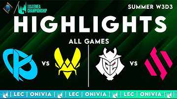 LEC Highlights ALL GAMES W3D3 — LEC Summer 2025 by Onivia