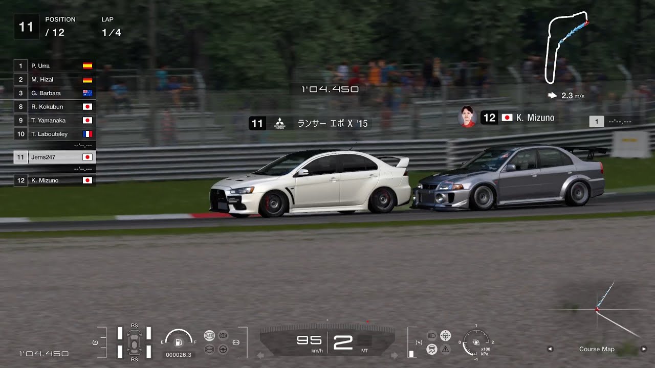 【GT7】エボリューション・ミーティング：モンツァ・サーキット：ランサーエボリューション；Final '15