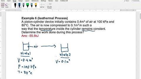 Example 6 Isothermal Process