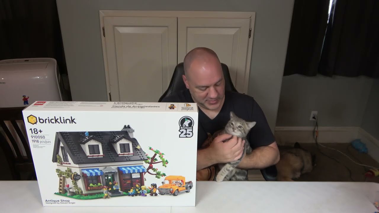 Сборка в режиме покадровой сборки из набора Lego 910050 «Антикварная лавка»