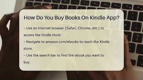 How Do You Buy Books On Kindle App? - Talking Tech Trends