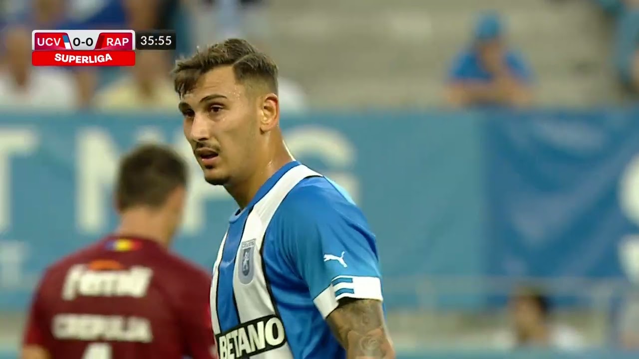 REZUMAT: Universitatea Craiova - Rapid 0-1. Victorie mare pentru giuleşteni