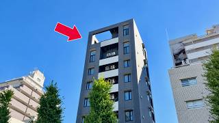 Living in Japan: 9th-Floor Tiny Apartment in Tokyo with Open Balcony! 🤯
