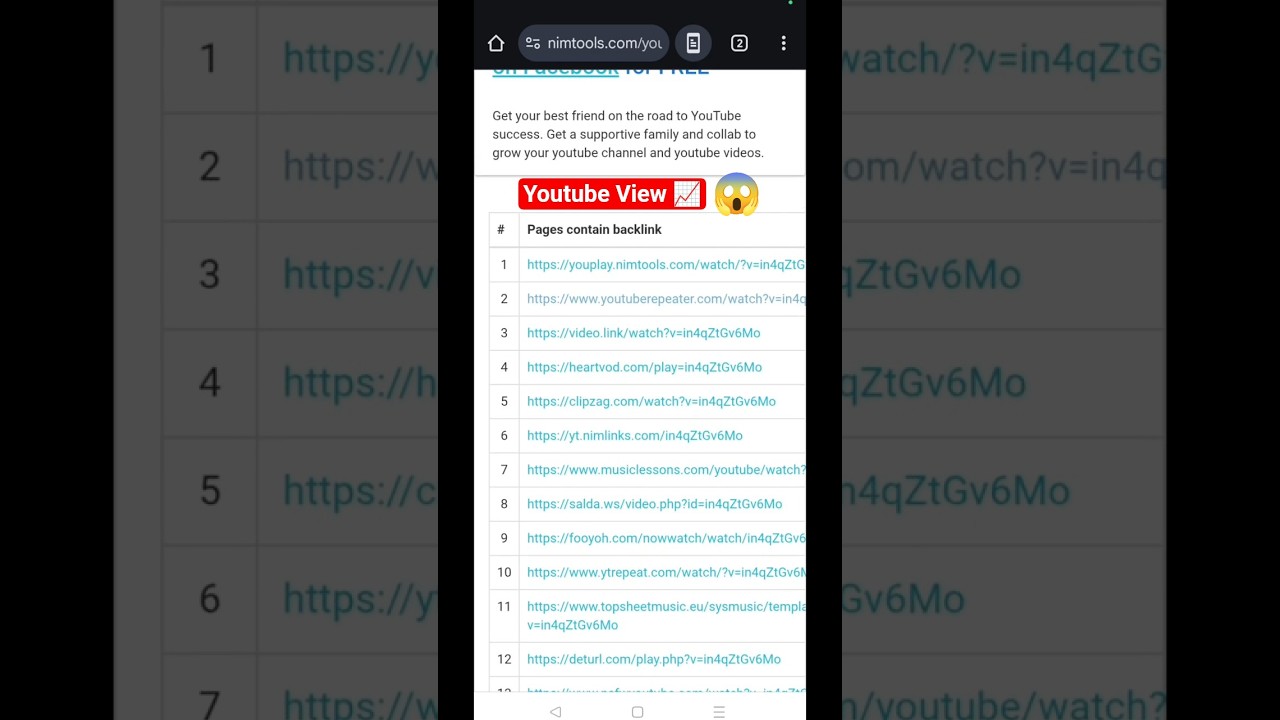 Youtube video backlink generator free 