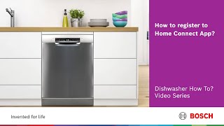 Dishwasher Home Connect How-To Videos How To Register