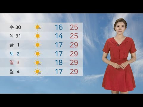 [날씨] 초여름 더위 속 소나기…오전 미세먼지 주의 / 연합뉴스TV (YonhapnewsTV)