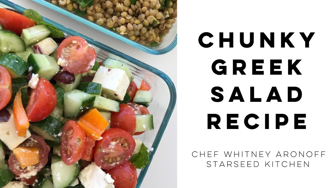 Traditional Chunky Greek Salad Recipe YouTube