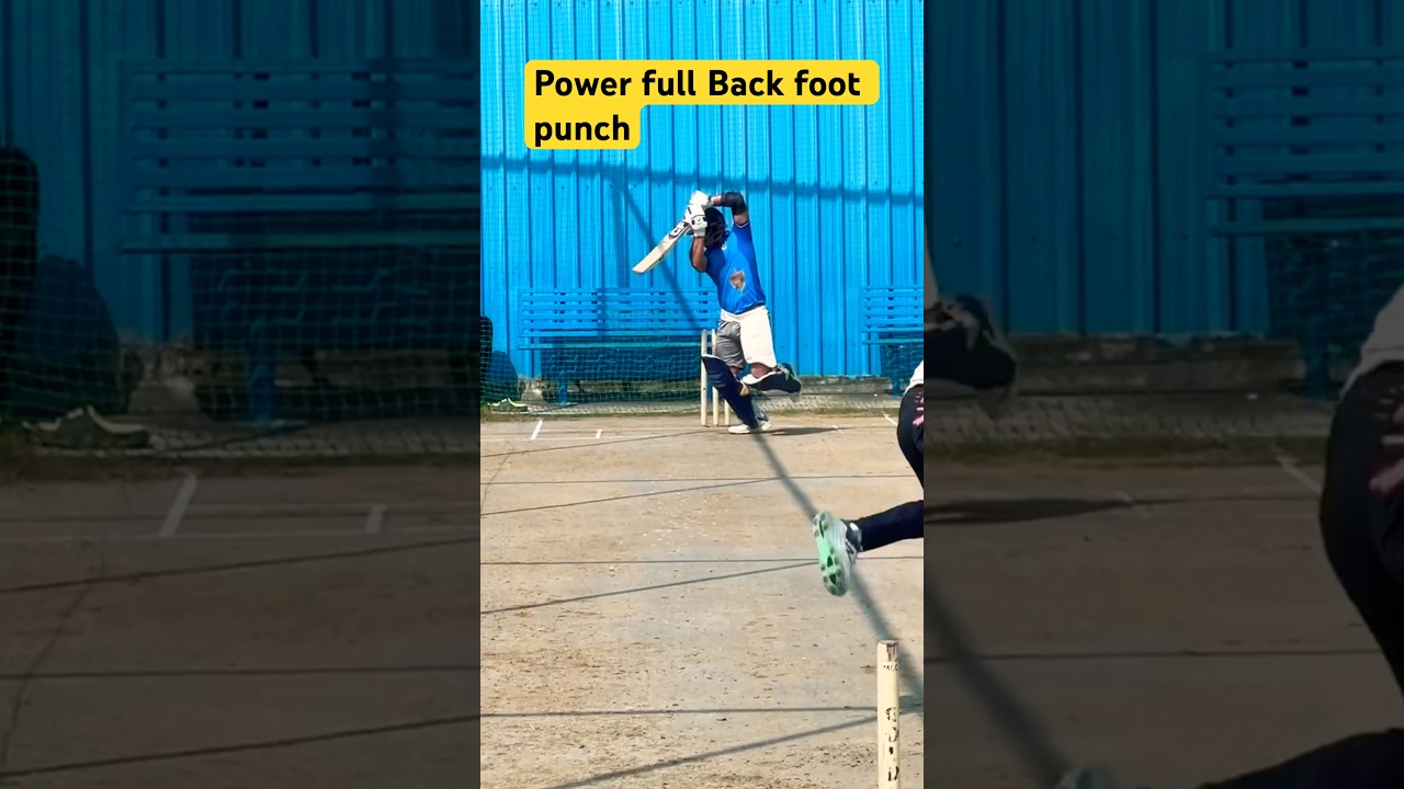 Power full back foot punch 