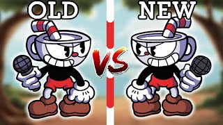 FNF': Indie Cross (Vs Cuphead) - Snake Eyes (Old VS New) (indie cross comparison part 1)