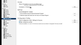 Profile Manager Setup