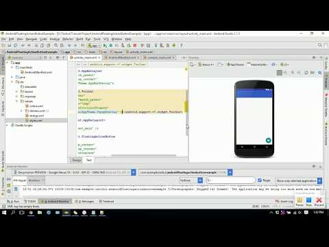 Android Floating Action Button Tutorial Part 1
