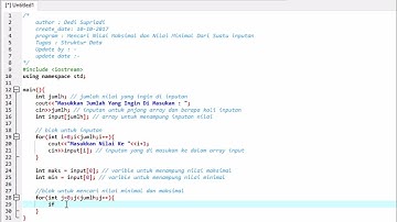 Array 1 Dimensi , Nilai Maks Dan Nilai Minimal