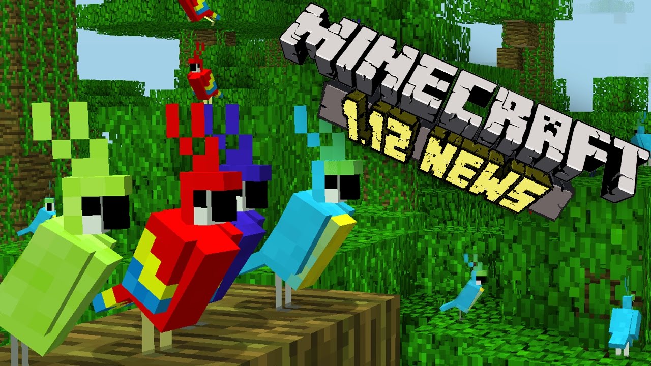 Minecraft News 1.12 - Colorful Parrots, Custom Crafting & MORE