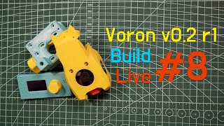 Voron v0.2 3D Printer Build Live #8 (Fysetc 0.2r1 Pro Kit): Finish the Repair, Input Shaper & Print