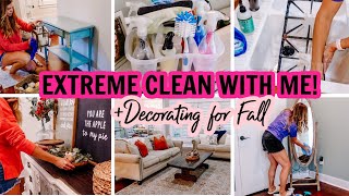 2021 EXTREME ULTIMATE CLEAN WITH ME! | CLEANING MOTIVATION | FALL DECORATING | Amy Darley