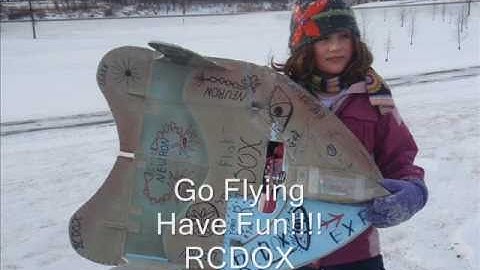 RCDOX 2010 NEURON SNOWFLAKE third learning flights RC plane