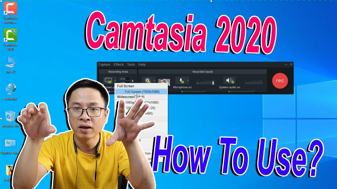 How to use Camtasia 2020 Screen Recorder - Tutorial For Beginners - YouTube