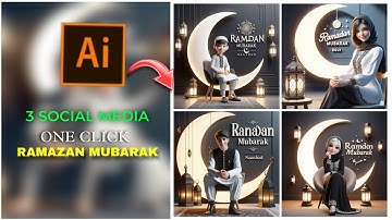 Ramzan Mubarak 3D AI Photo Editing | trending Ramzan ai images | bing image creator tutorial