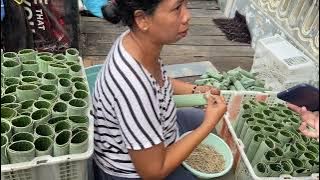 Intip Produksi lontong di Kampung Lontong Surabaya !😱