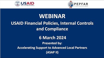 USAID Financial Policies, Internal Controls and Compliance