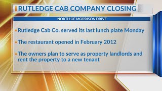 Rutledge Cab Company Closing
